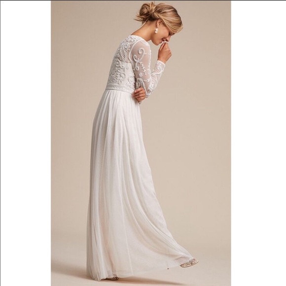 Anthropologie x BHLDN Sinclair Embellished Dress - Picture 7 of 12